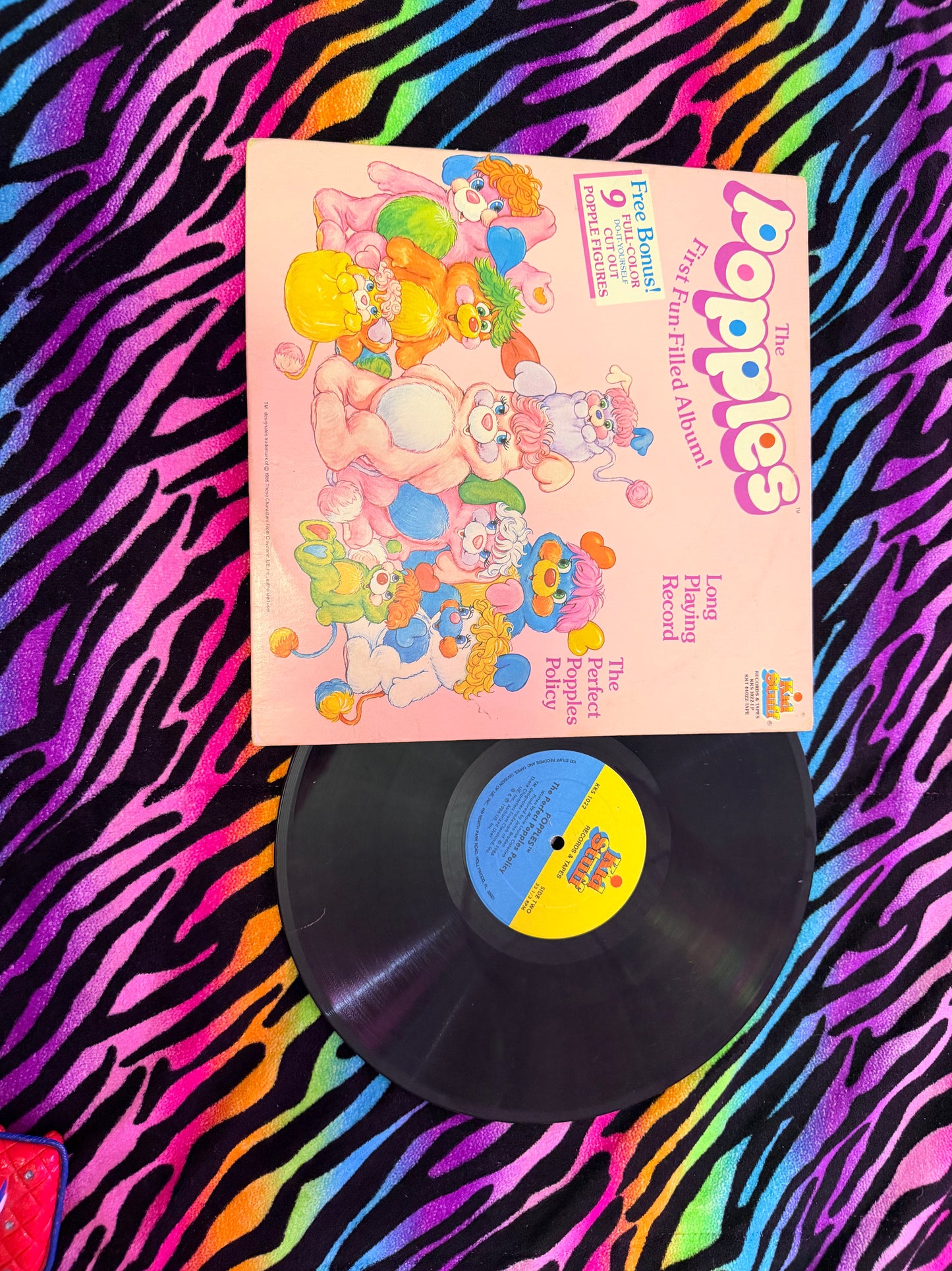 The Popples first fun-Filled album vinyl record