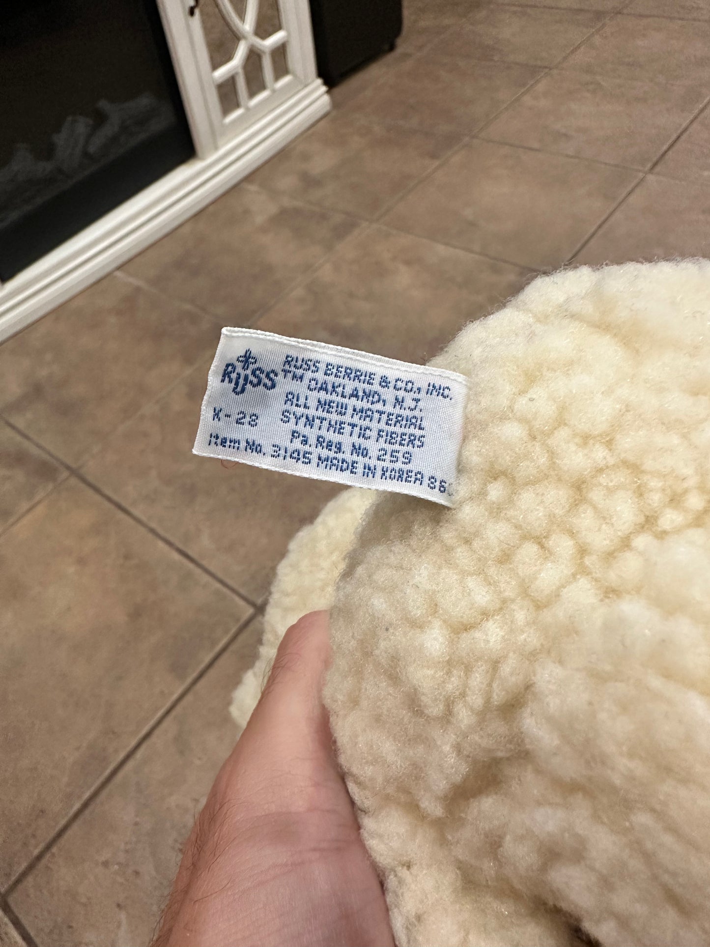 Snuggle Bear plush 1986