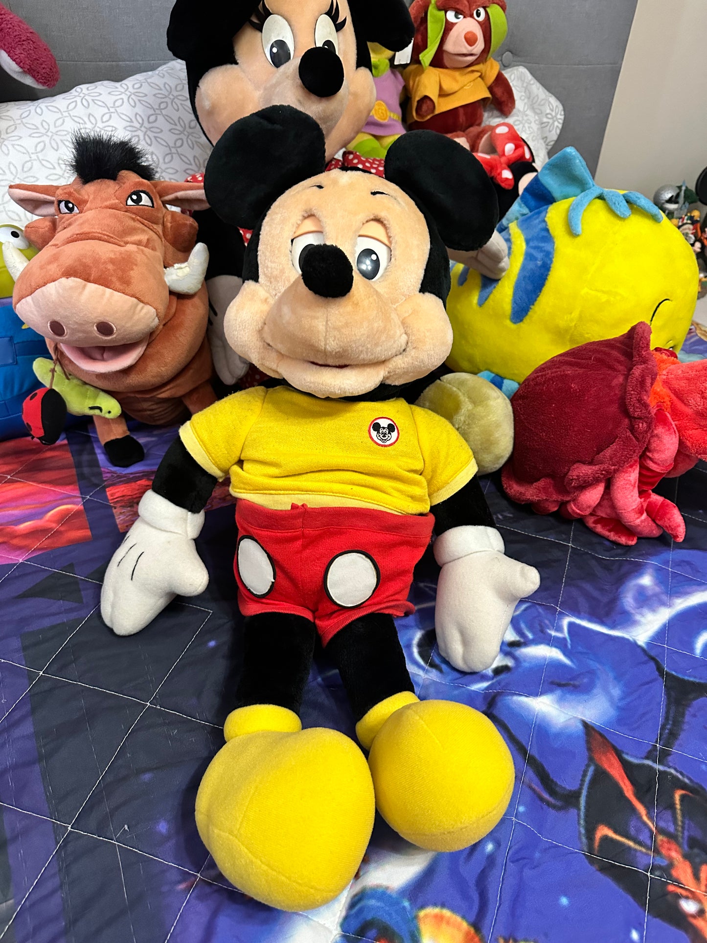 VINTAGE 1986 TALKING MICKEY MOUSE WORLD OF WONDER PLUSH*