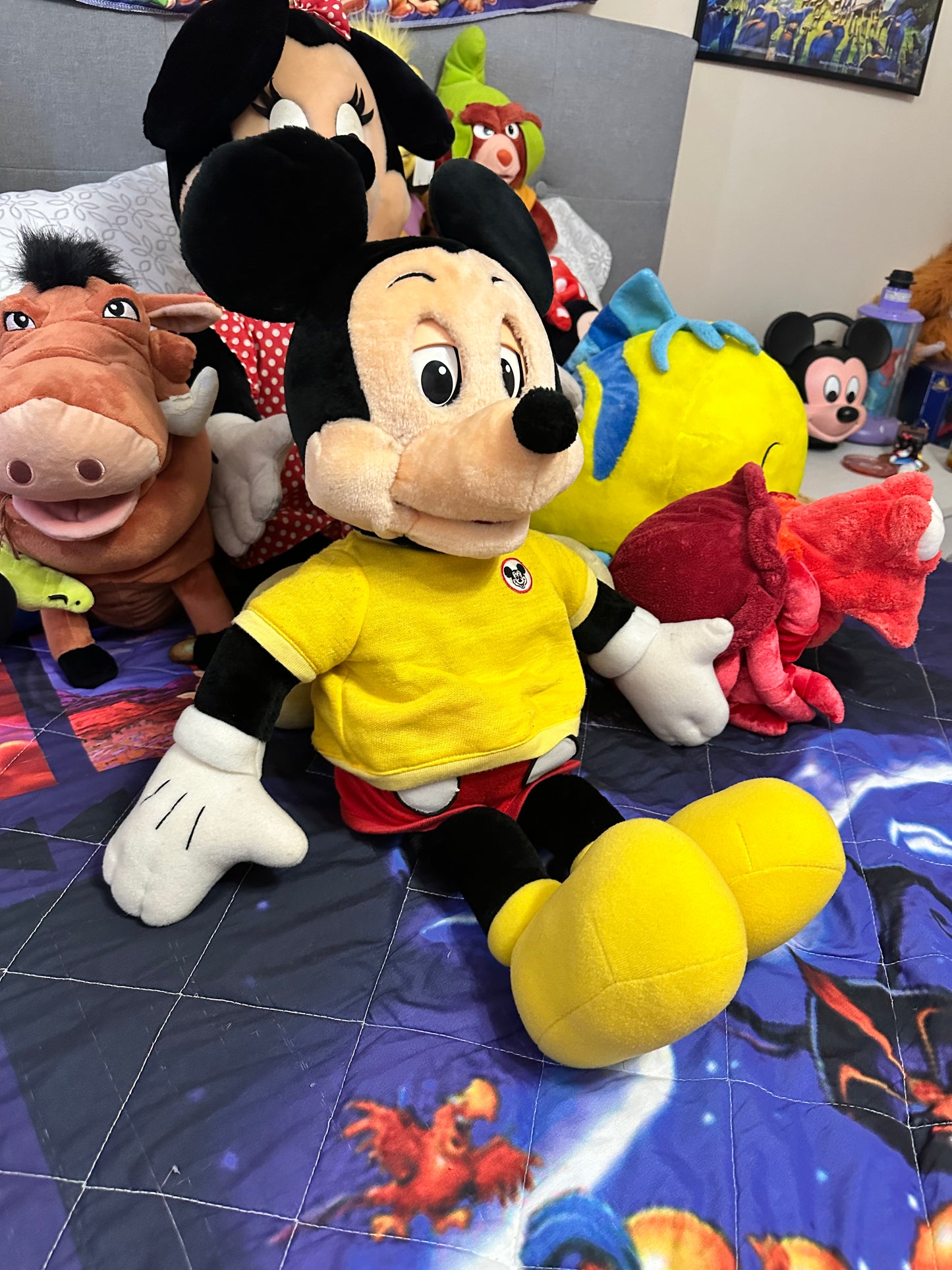 VINTAGE 1986 TALKING MICKEY MOUSE WORLD OF WONDER PLUSH*