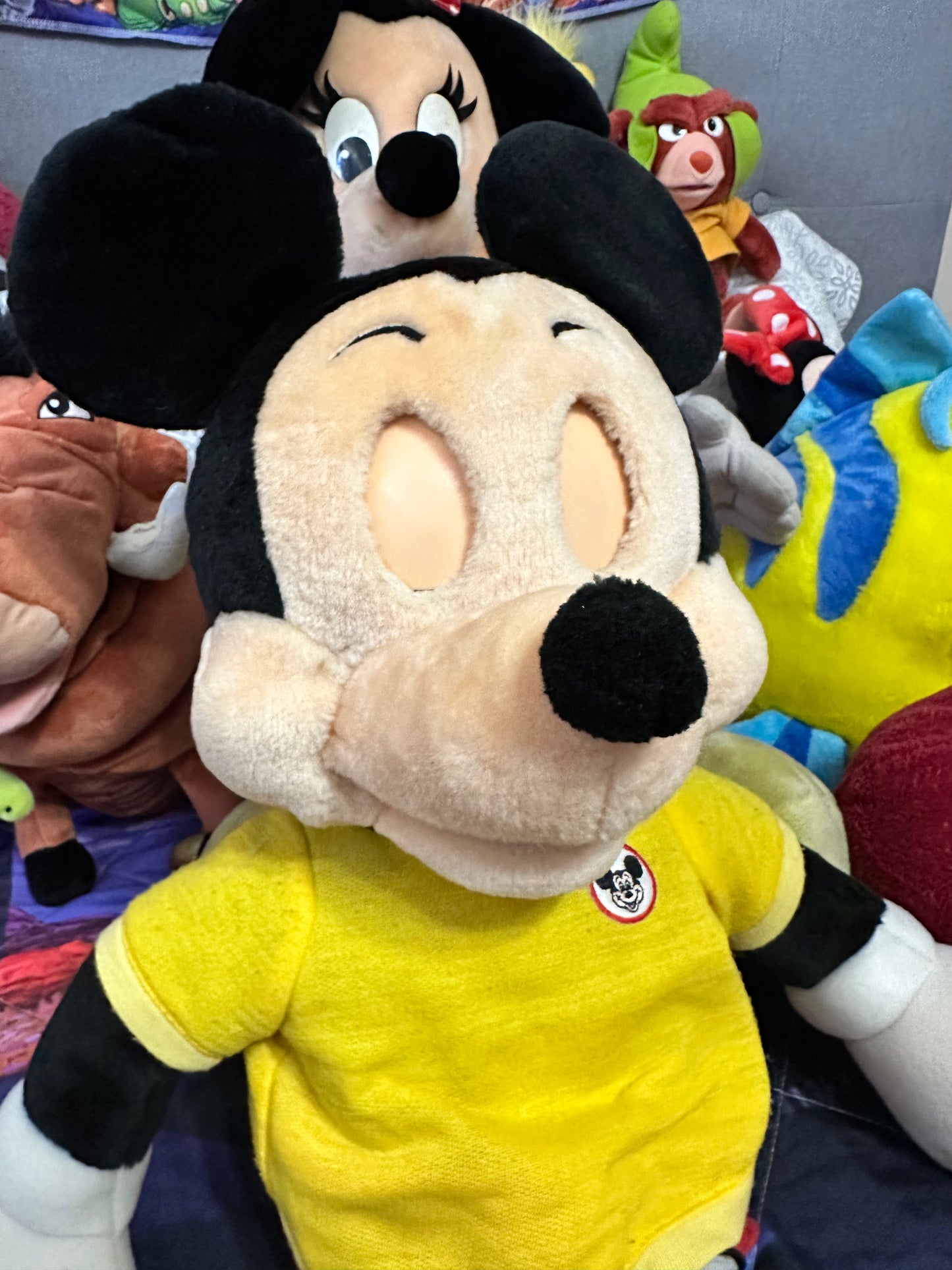 VINTAGE 1986 TALKING MICKEY MOUSE WORLD OF WONDER PLUSH*