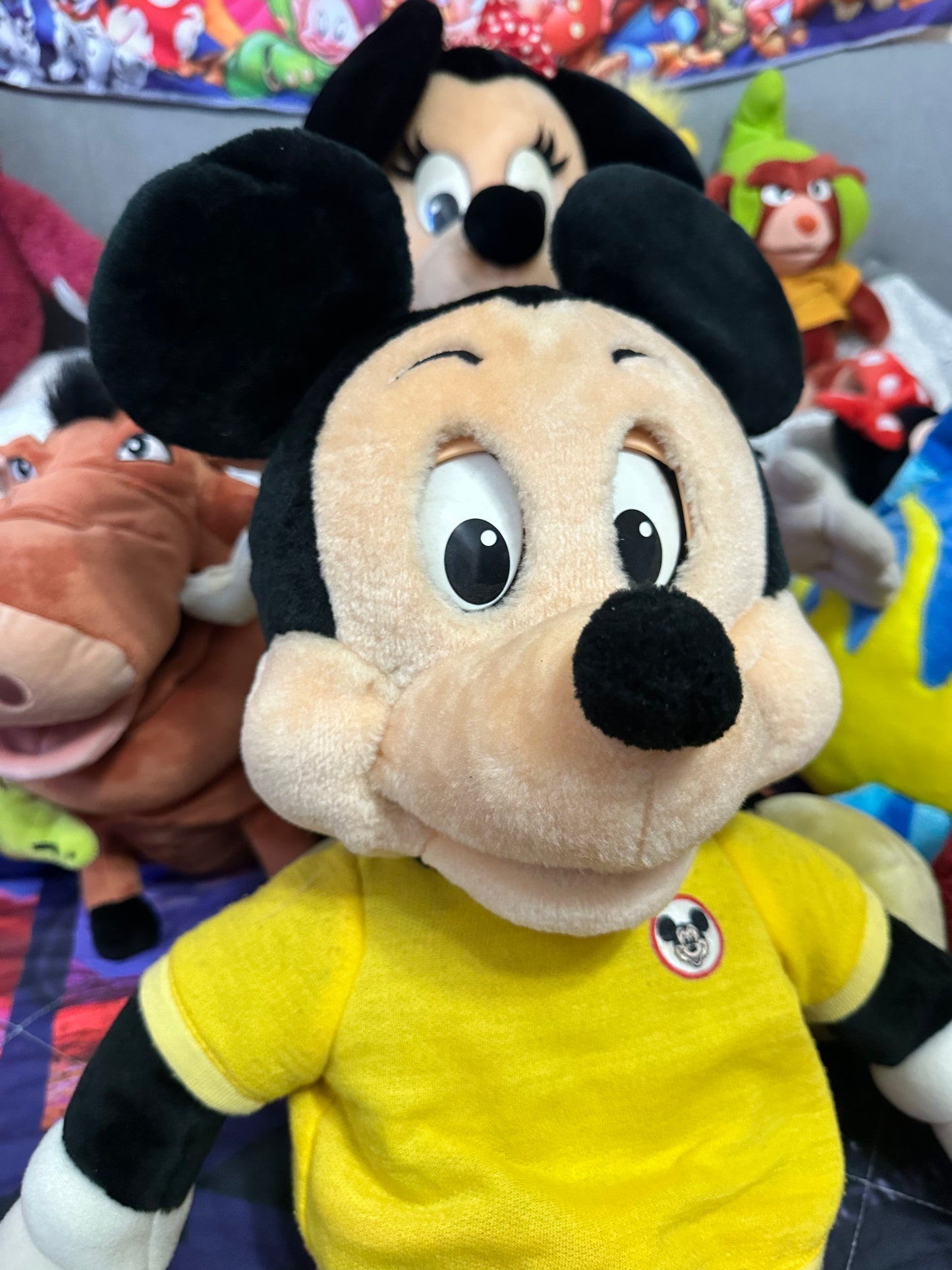 VINTAGE 1986 TALKING MICKEY MOUSE WORLD OF WONDER PLUSH*