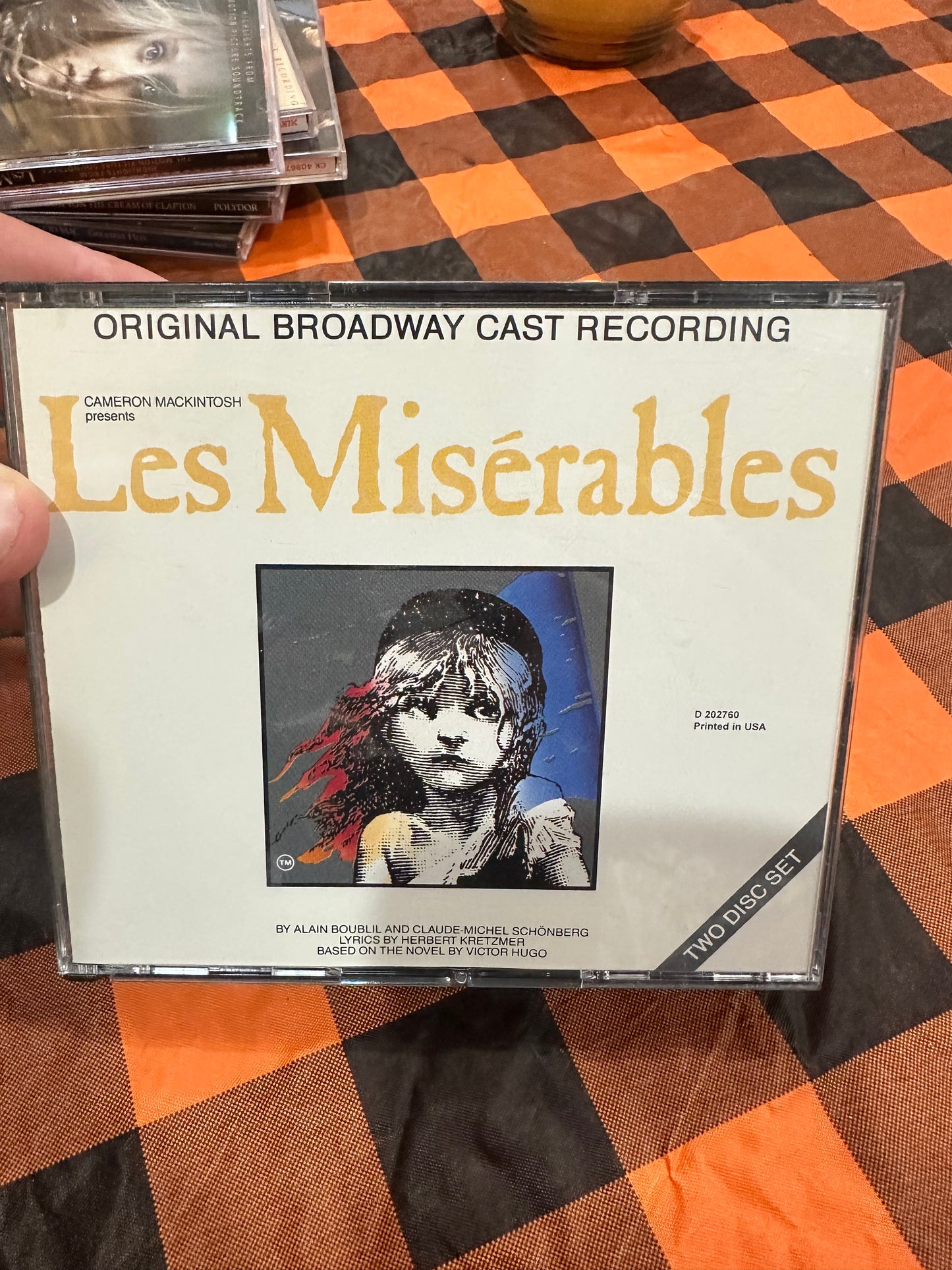 Les Miserables broadway Cast 2 disc