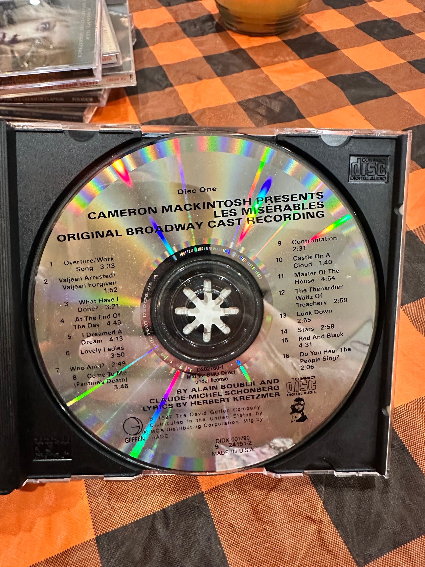 Les Miserables broadway Cast 2 disc
