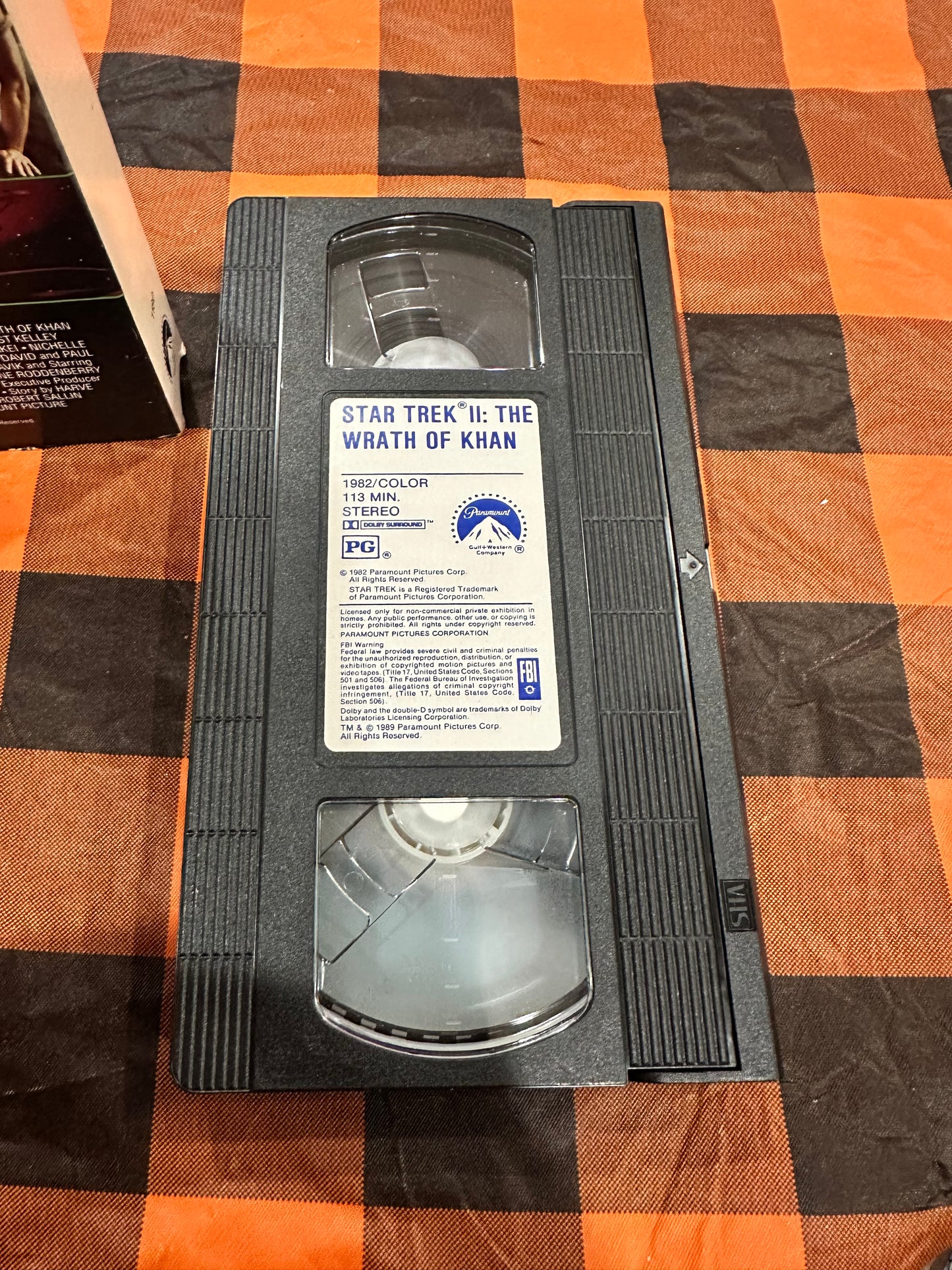 Star Trek II The Wrath of Khan vhs