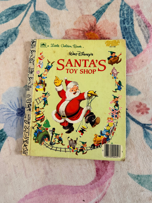 Disneys Santa toy shop Goldenbook