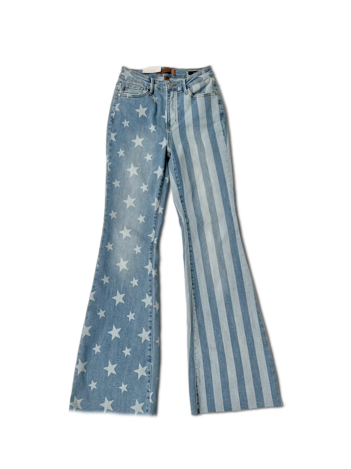 STARS AND STRIPES FLARE JEANS