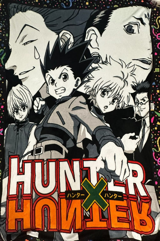 HUNTER X HUNTER GROUP ANIME THROW BLANKET*