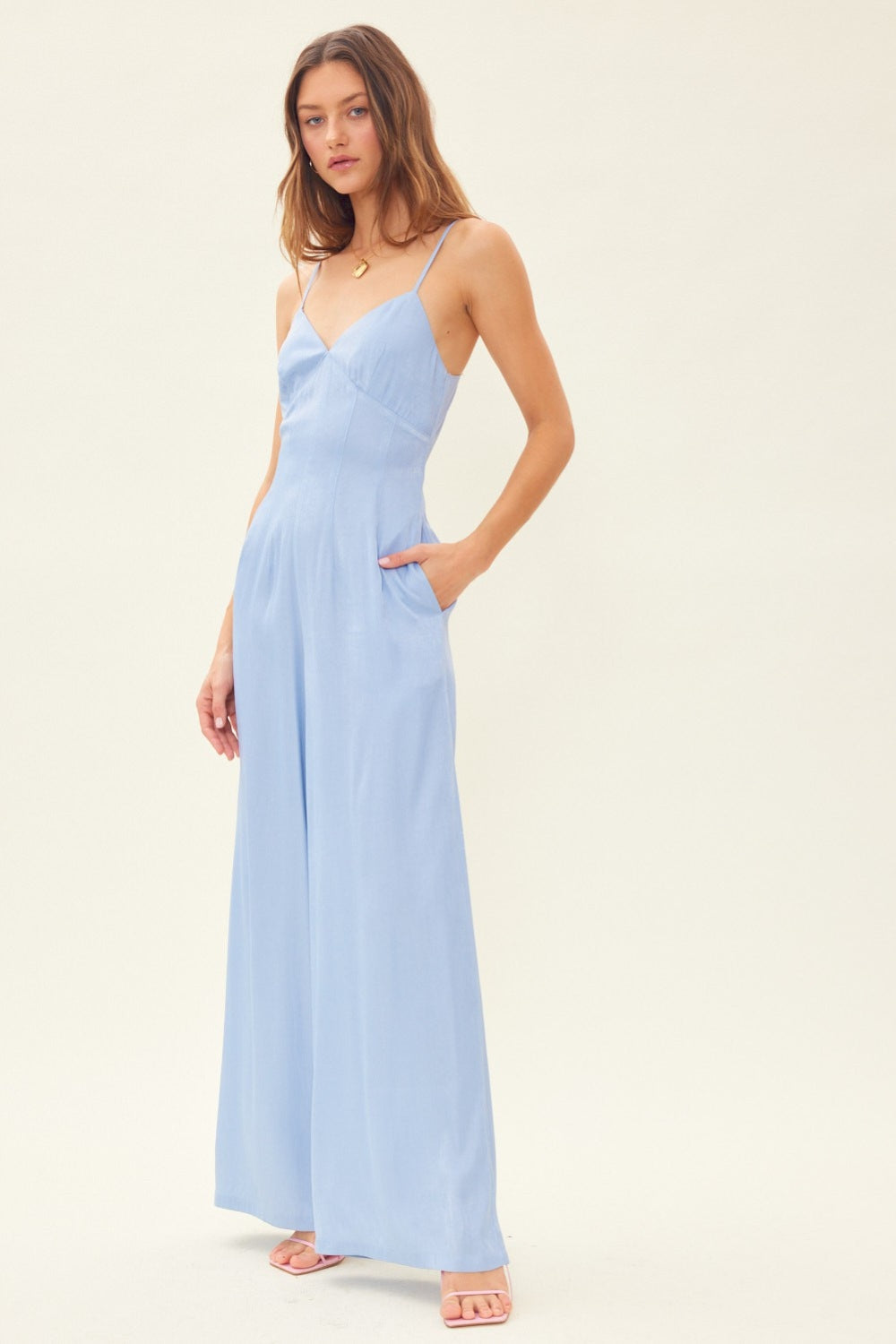 SPRING TIME BLISS WIDE LEG JUMPSUIT