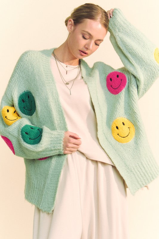 FEEL-GOOD FUZZ CARDIGAN