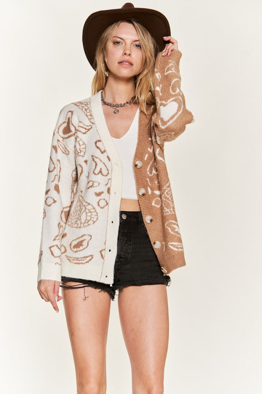 BELOVED CONTRAST CARDI