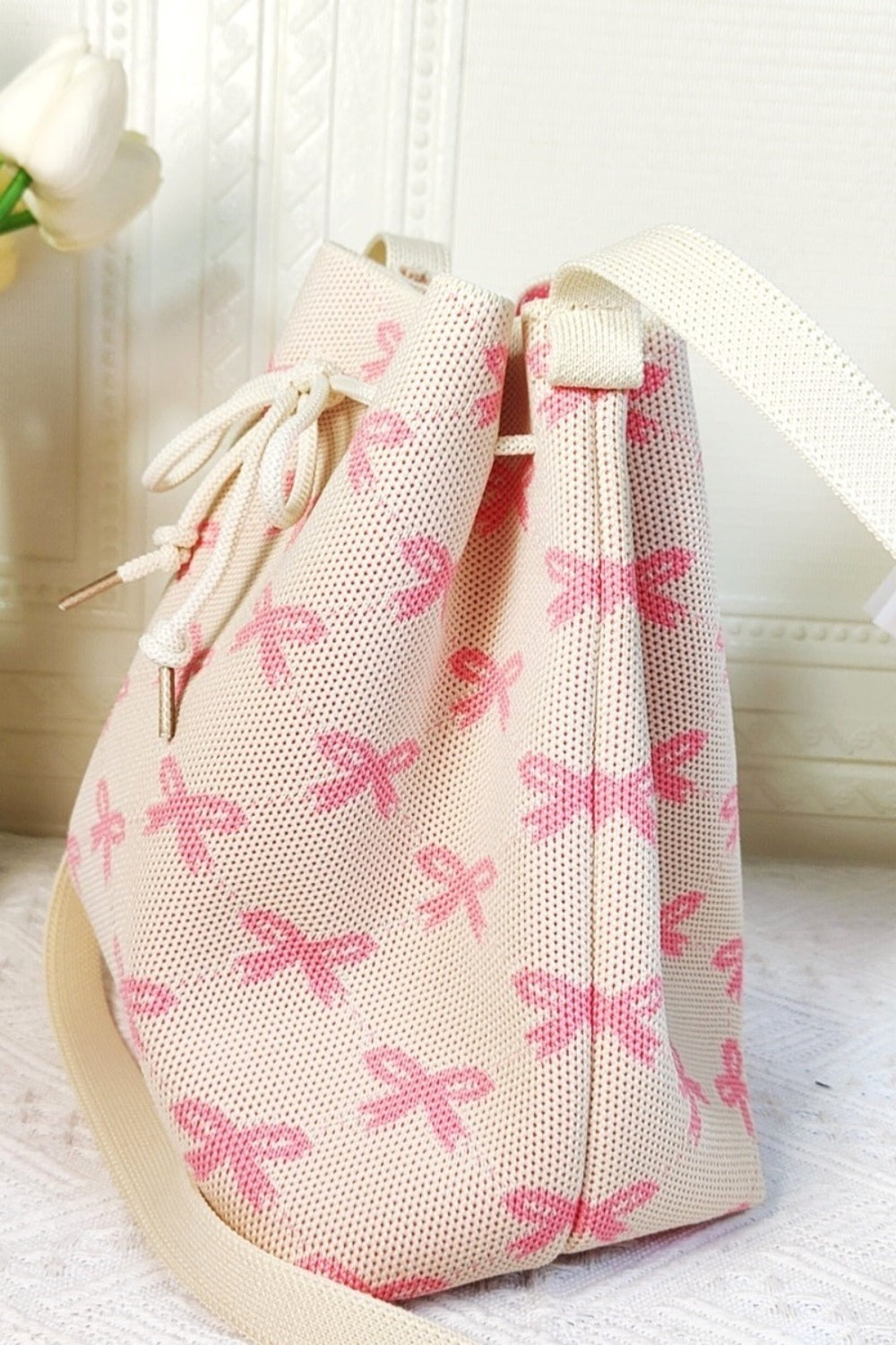 RIBBON CHARM CROSSBODY BAG