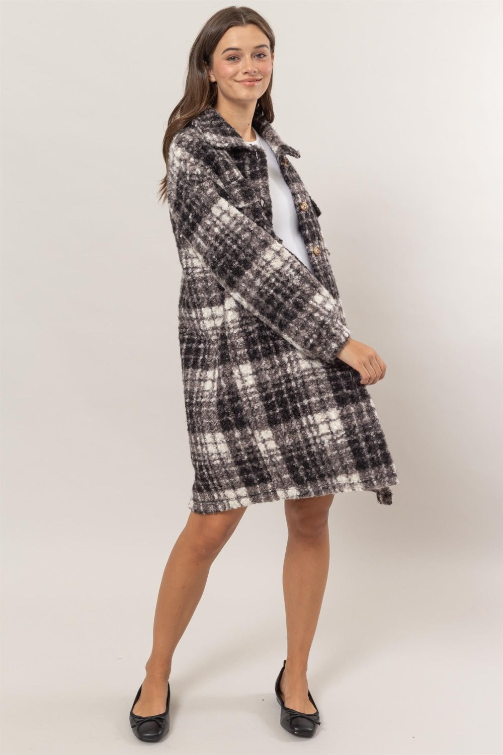 CIDER & SPICE PLAID SHACKET