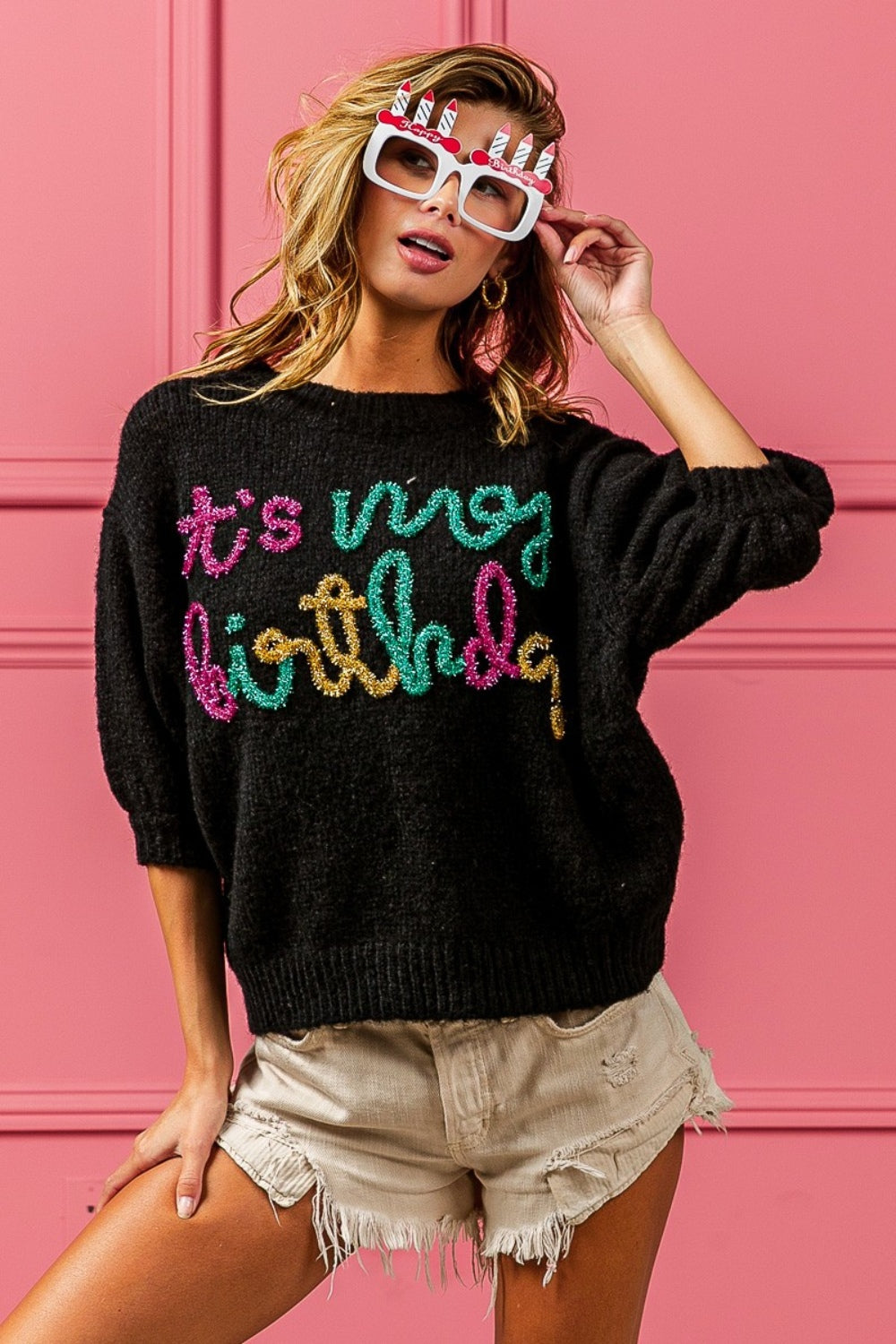 METALLIC MAGIC SWEATER