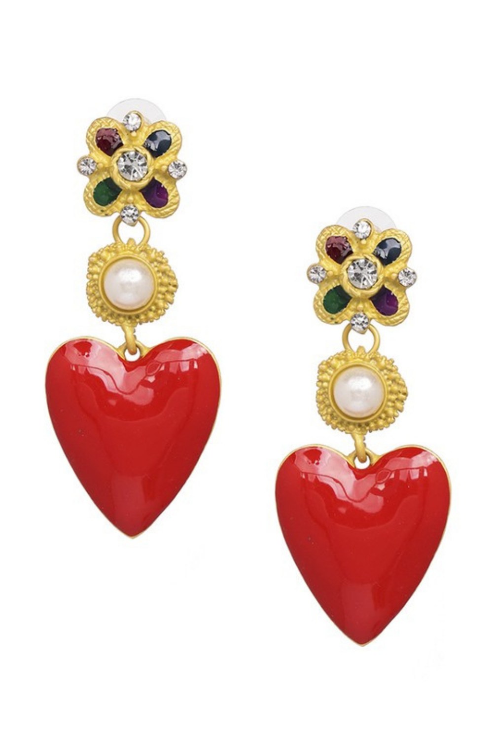 QUEEN HEART EARRINGS