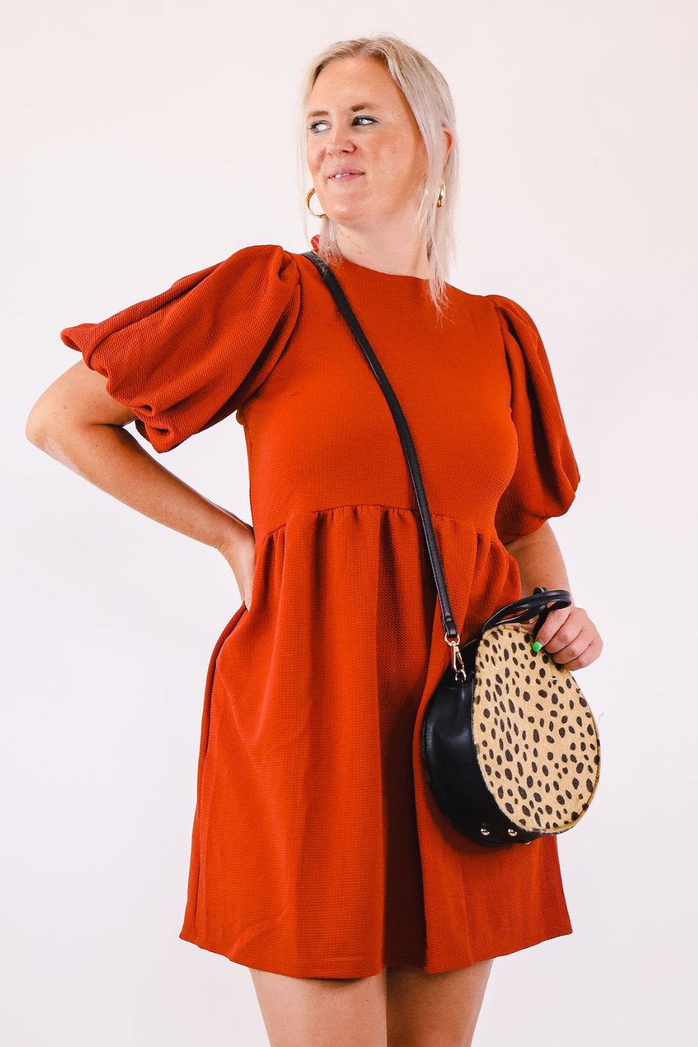 ROMANCE IN FALL PUFF DRESS