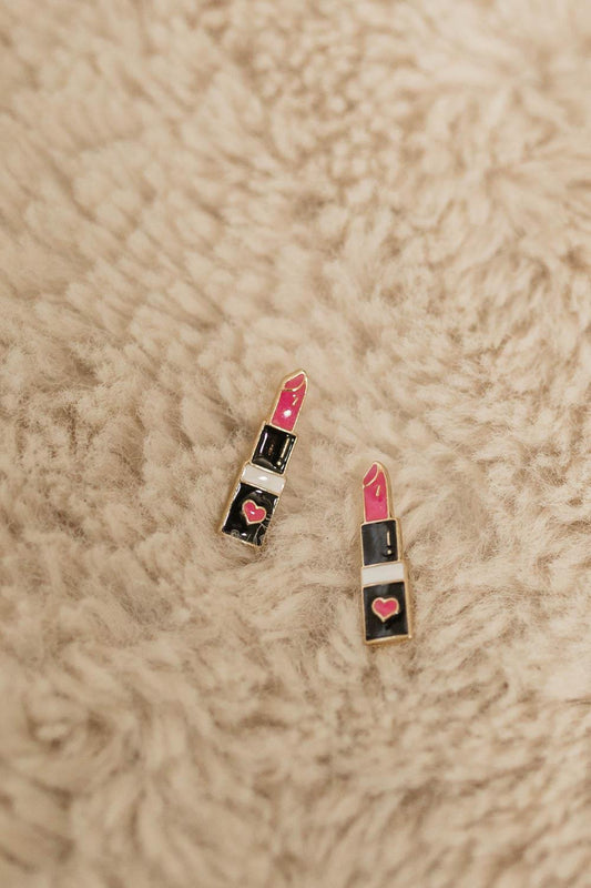 LIPSTICK LIFESTYLE EARRINGS*