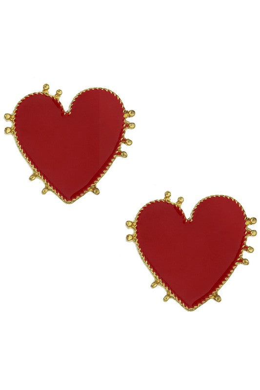 A PIECE OF MY HEART EARRINGS