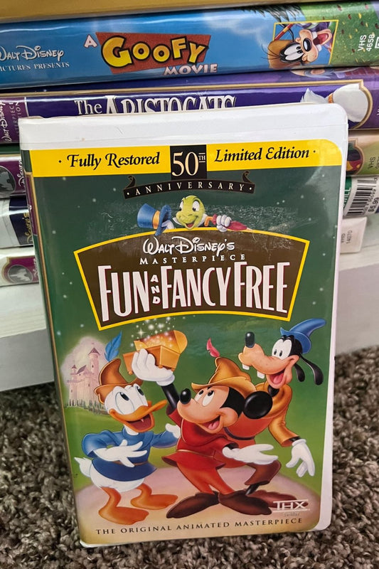 DISNEY'S FUN AND FANCY FREE VHS - LIMITED EDITION*