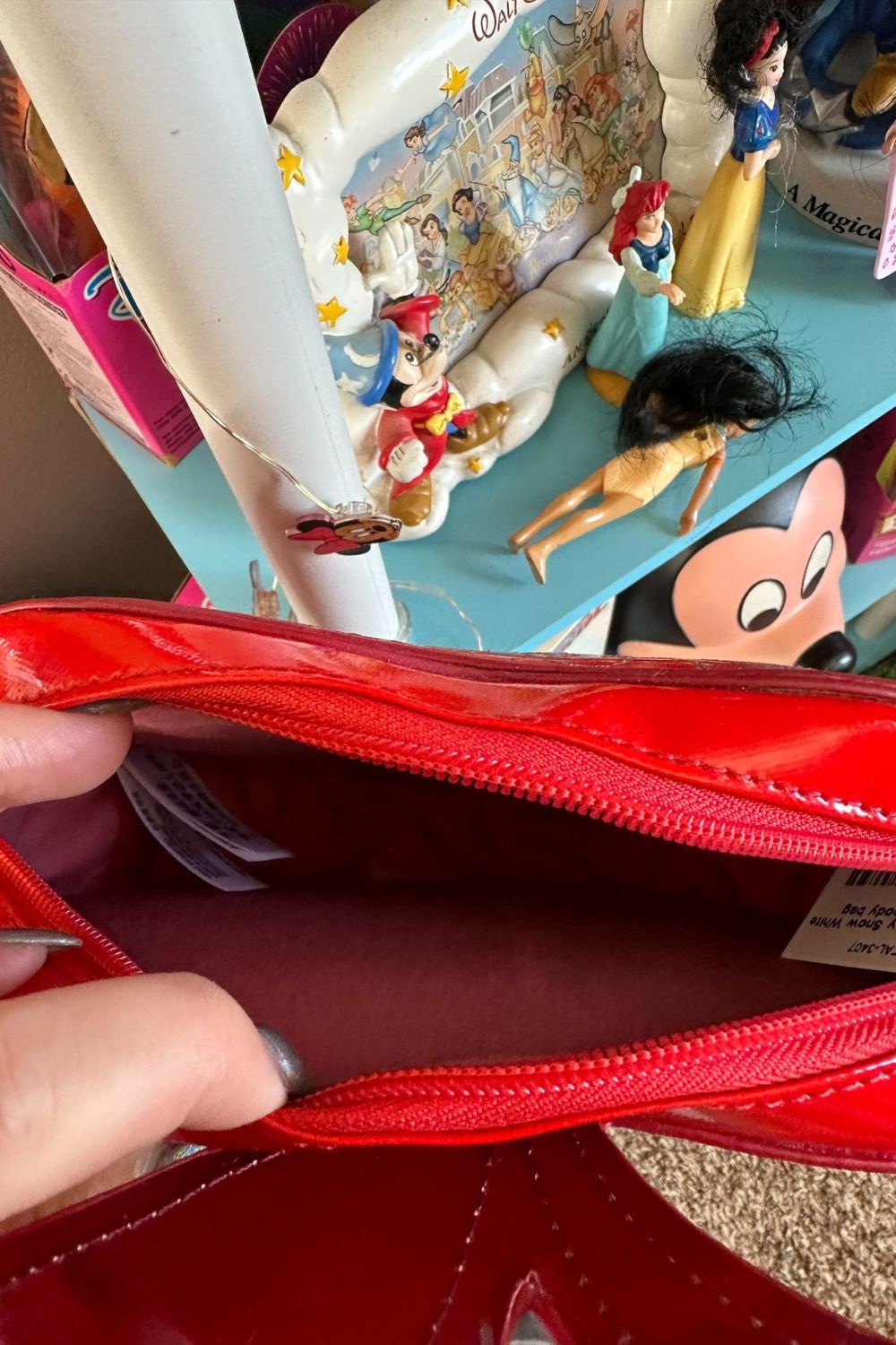 Disney Danielle Nicole Sparkle Snow White Evil Queen Crossbody Purse Zip Bag  | eBay