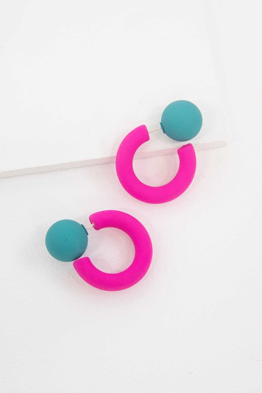 NEON IS LOVE EARRINGS