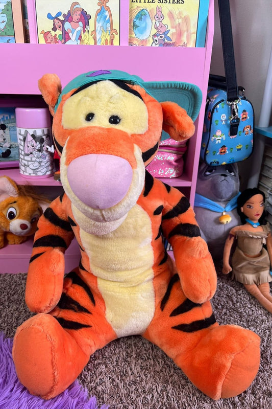 VINTAGE LARGE TALKING TIGGER PLUSH WITH HAT*