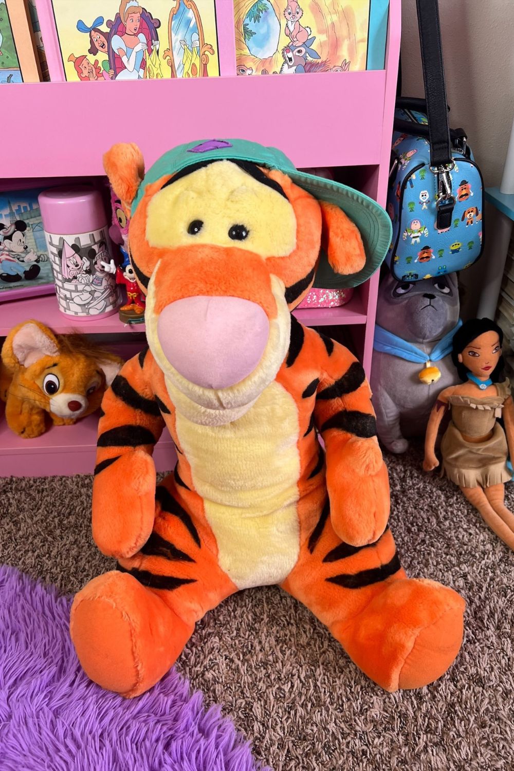 VINTAGE LARGE TALKING TIGGER PLUSH WITH HAT*