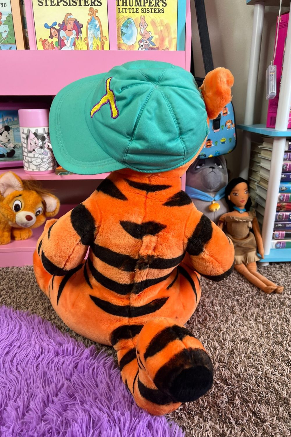 VINTAGE LARGE TALKING TIGGER PLUSH WITH HAT*