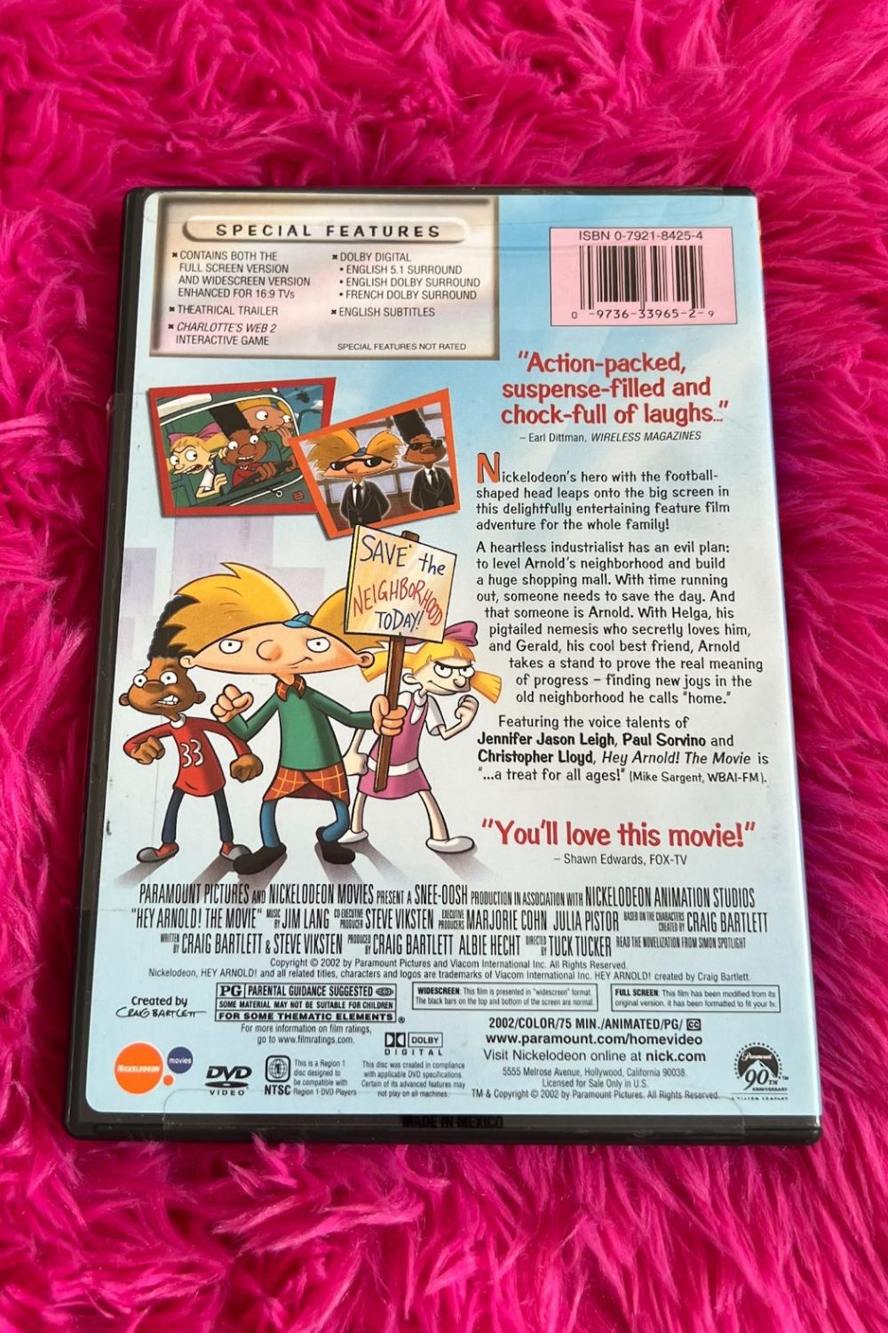 HEY ARNOLD THE MOVIE DVD