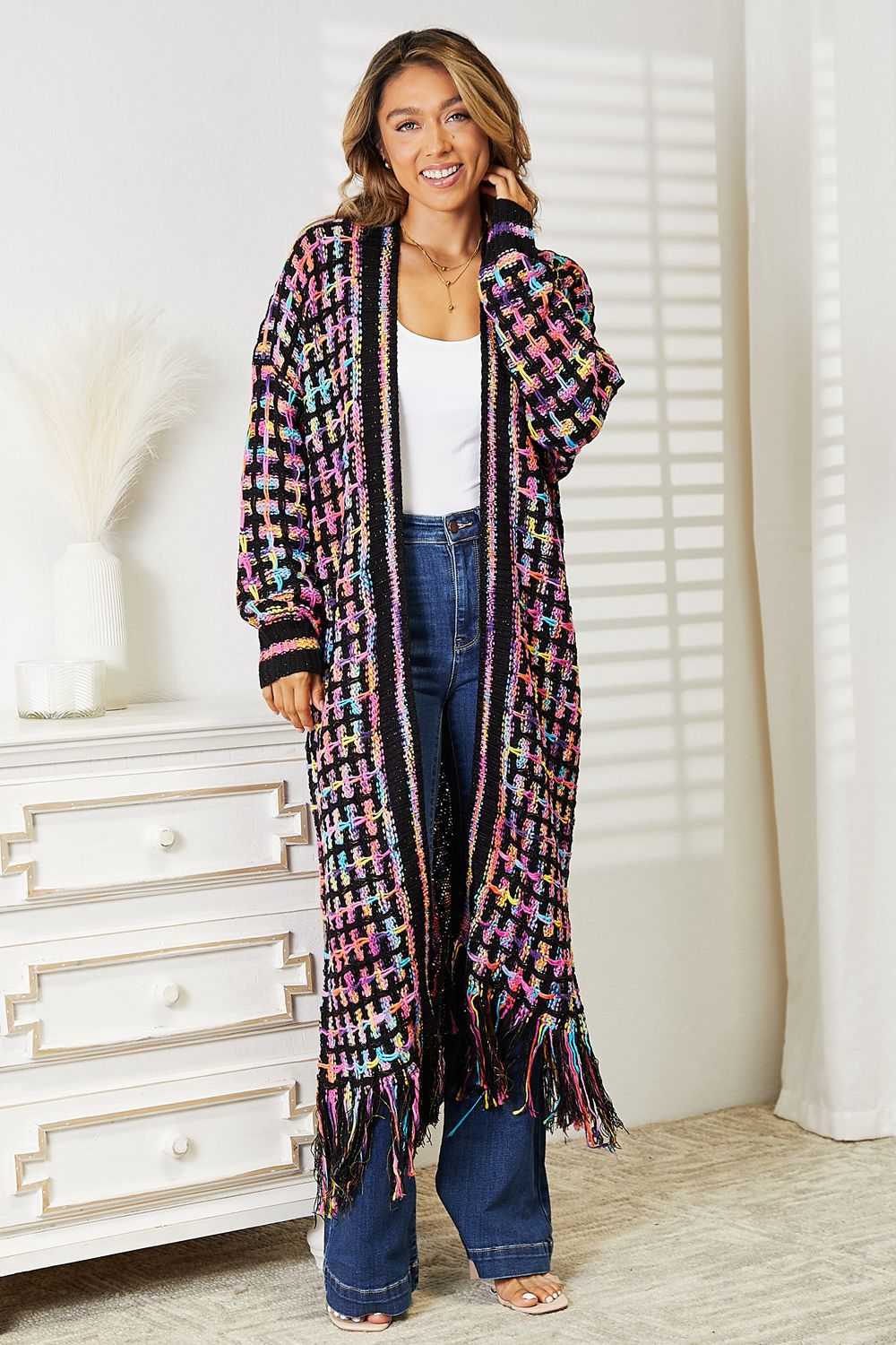 GROOVY MULTICOLOR BOHO CARDIGAN