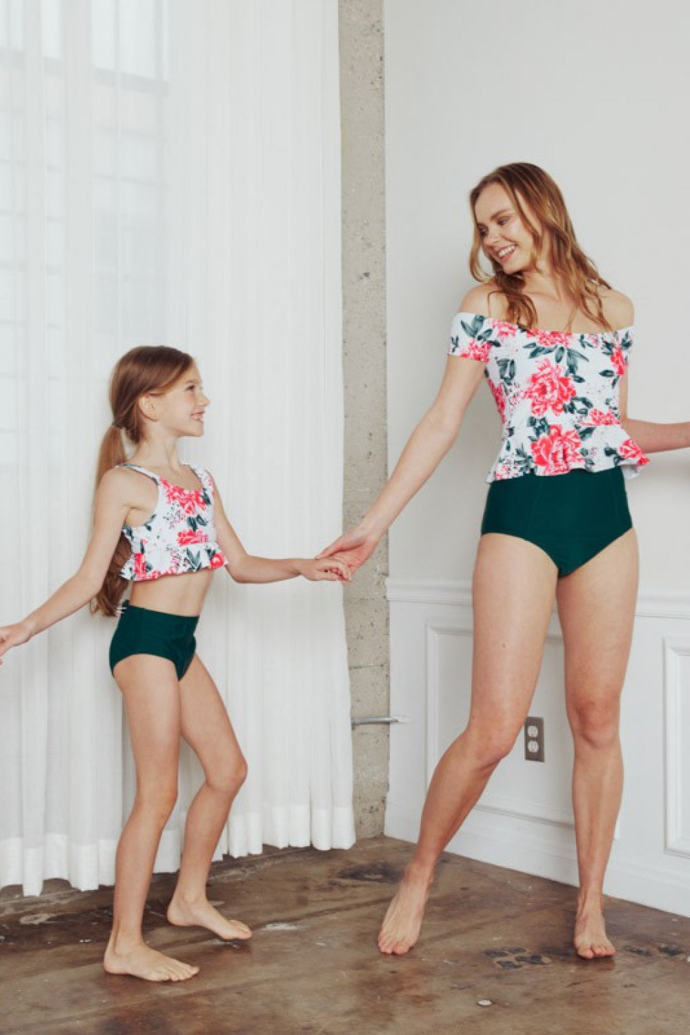 FLOWERS FOR YOU TANKINI SWIMSUIT SET