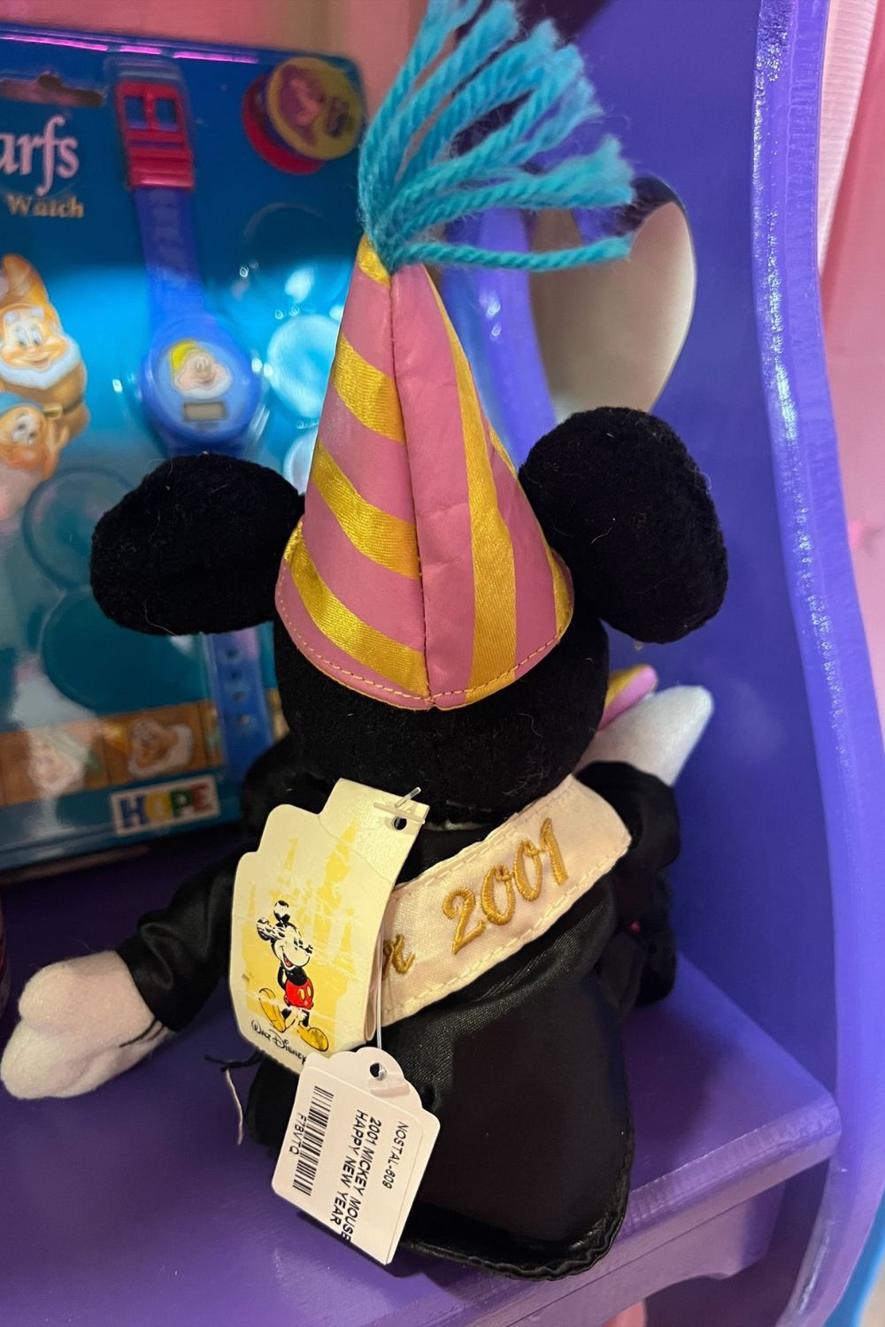 2001 MICKEY MOUSE PLUSH - HAPPY NEW YEAR*