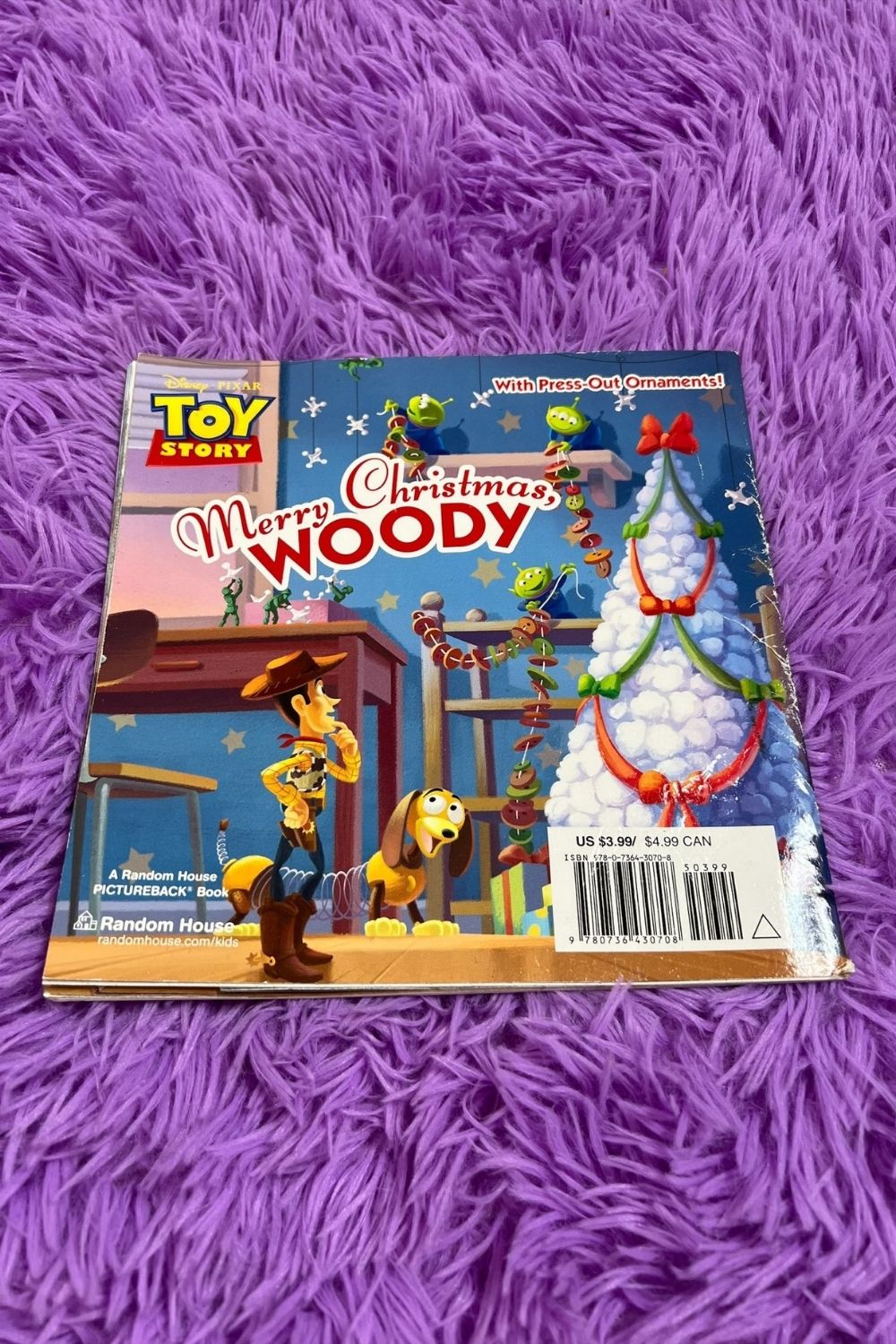 MERRY CHRISTMAS WOODY ORNAMENT BOOK*