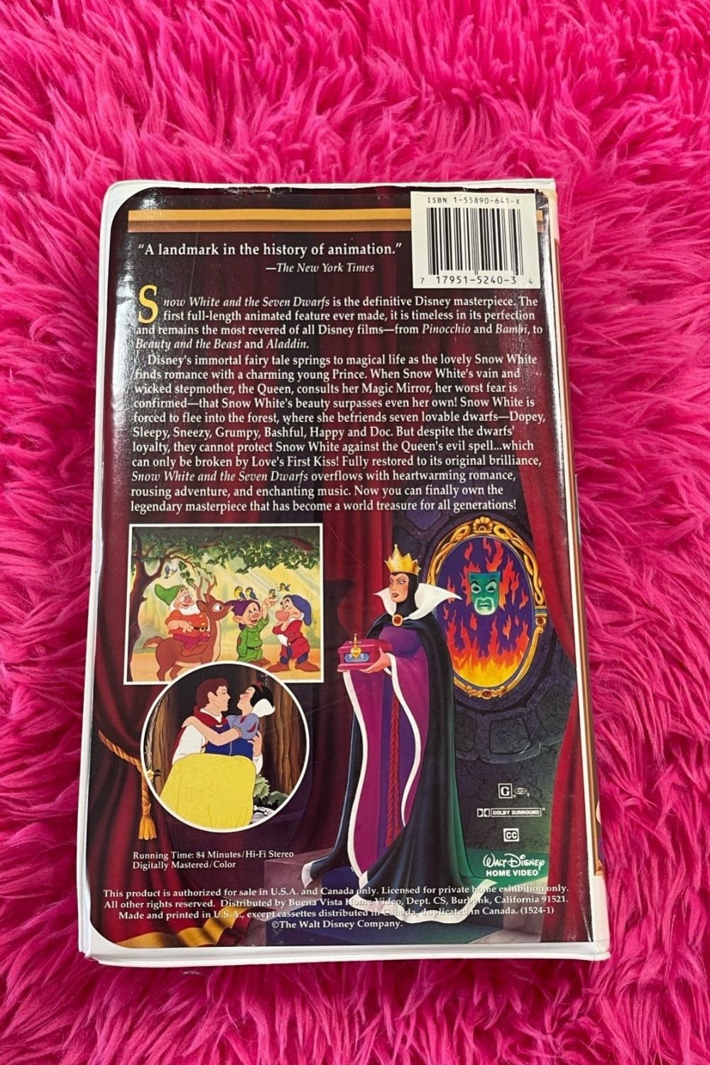 SNOW WHITE AND THE SEVEN DWARFS VHS*
