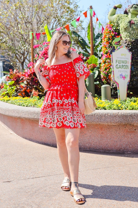 FIELD OF DAISIES SMOCKED DRESS