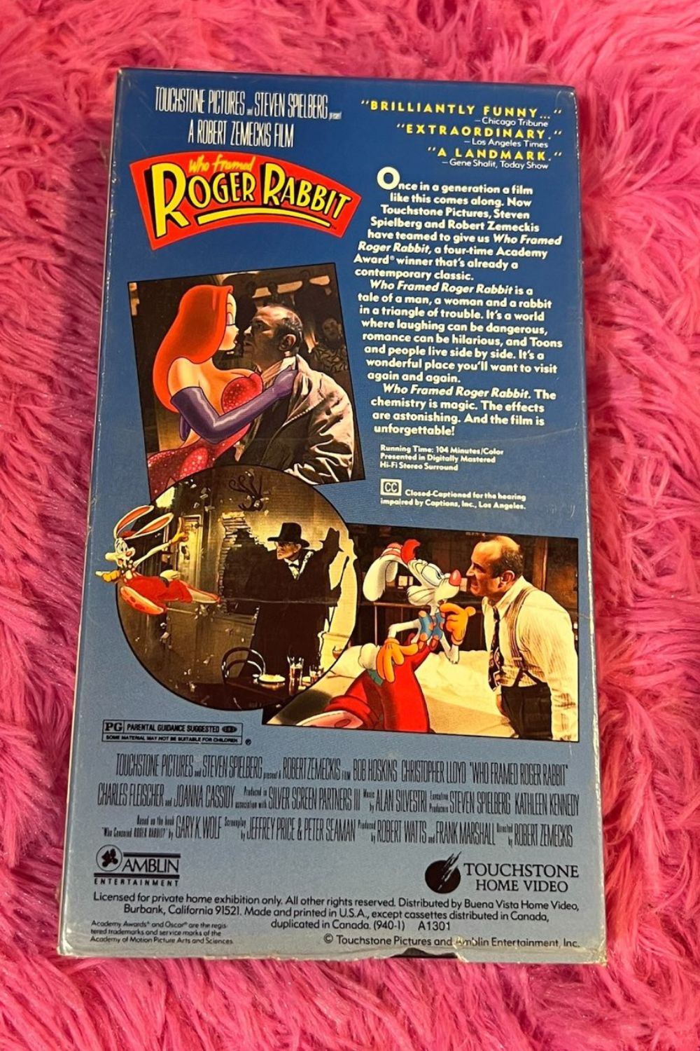 WHO FRAMED ROGER RABBIT VHS*