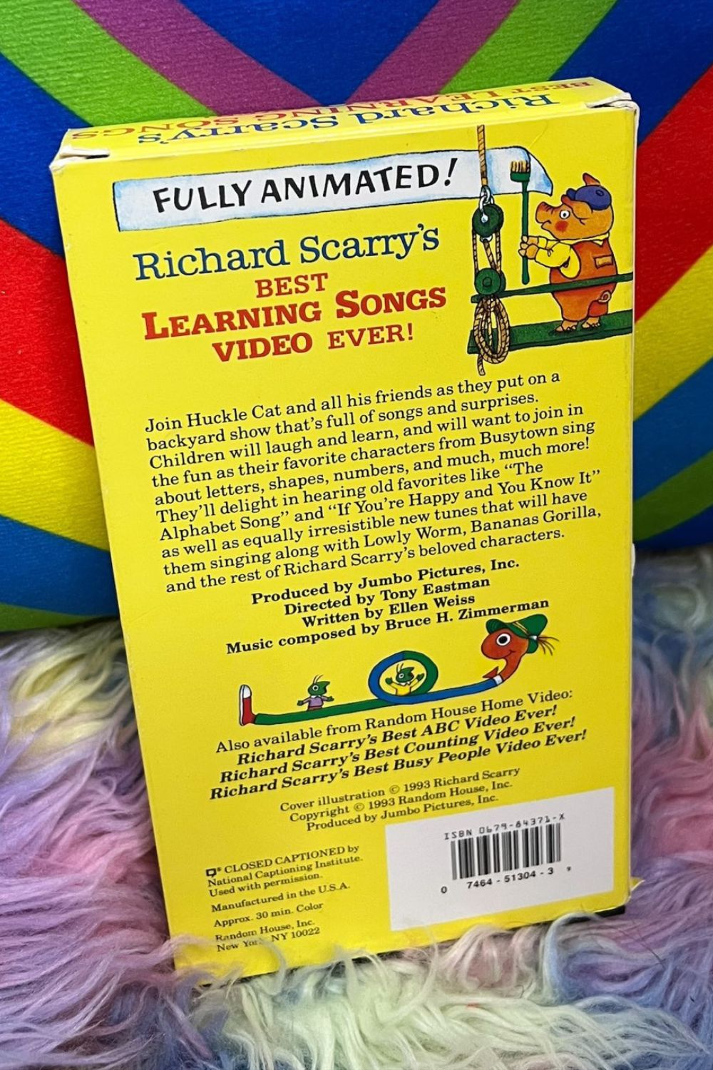 RICHARD SCARRY'S BEST LEARNING SONG VHS*