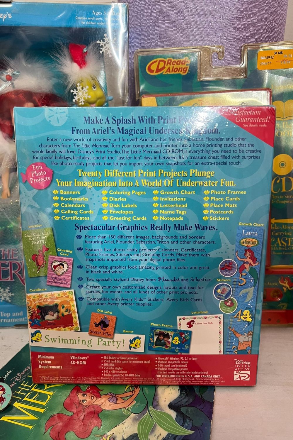 THE LITTLE MERMAID PRINT STUDIO CD-ROM* – Nostalchicks