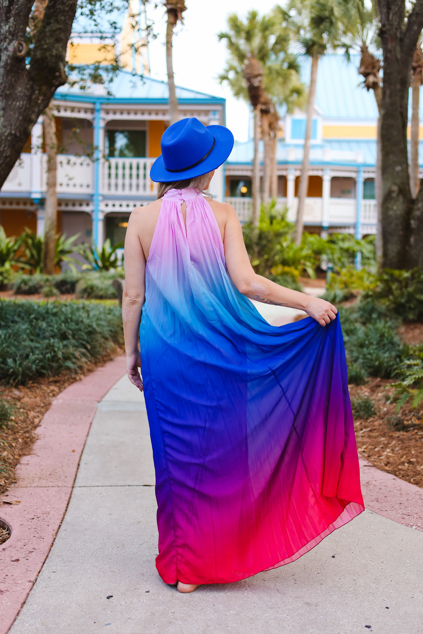 MAKE MY DAY COLORFUL MAXI DRESS*