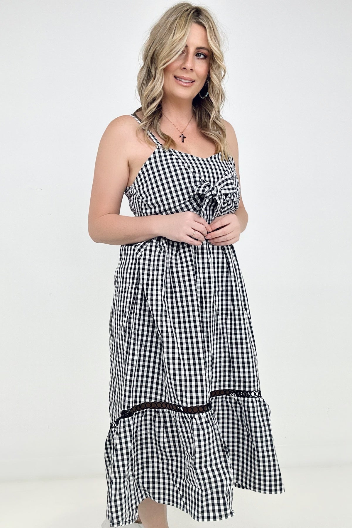 BETTER THAN YOU KNOW PLAID WOVEN DRESS