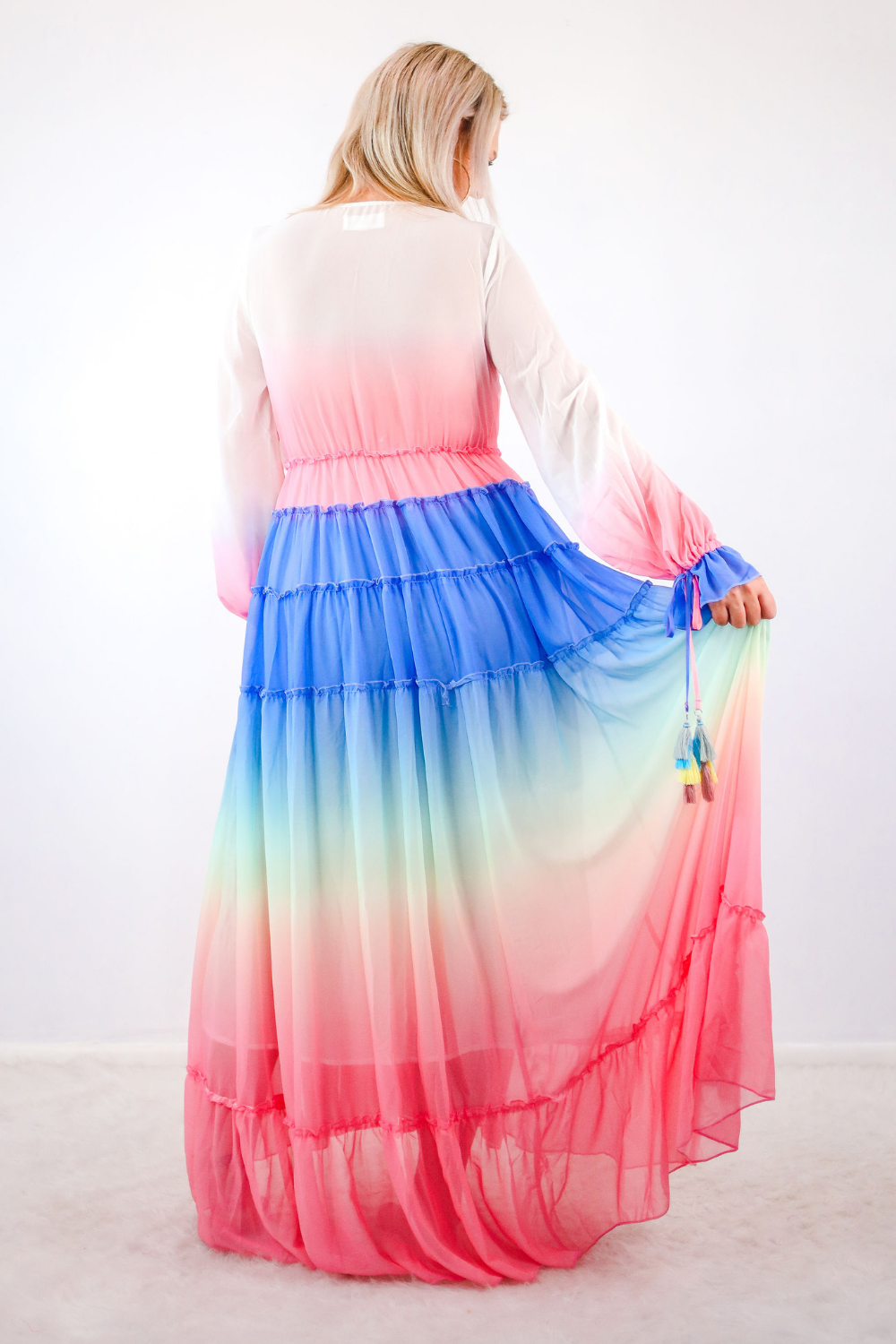 WASHED AWAY IN COLOR MAXI DRESS