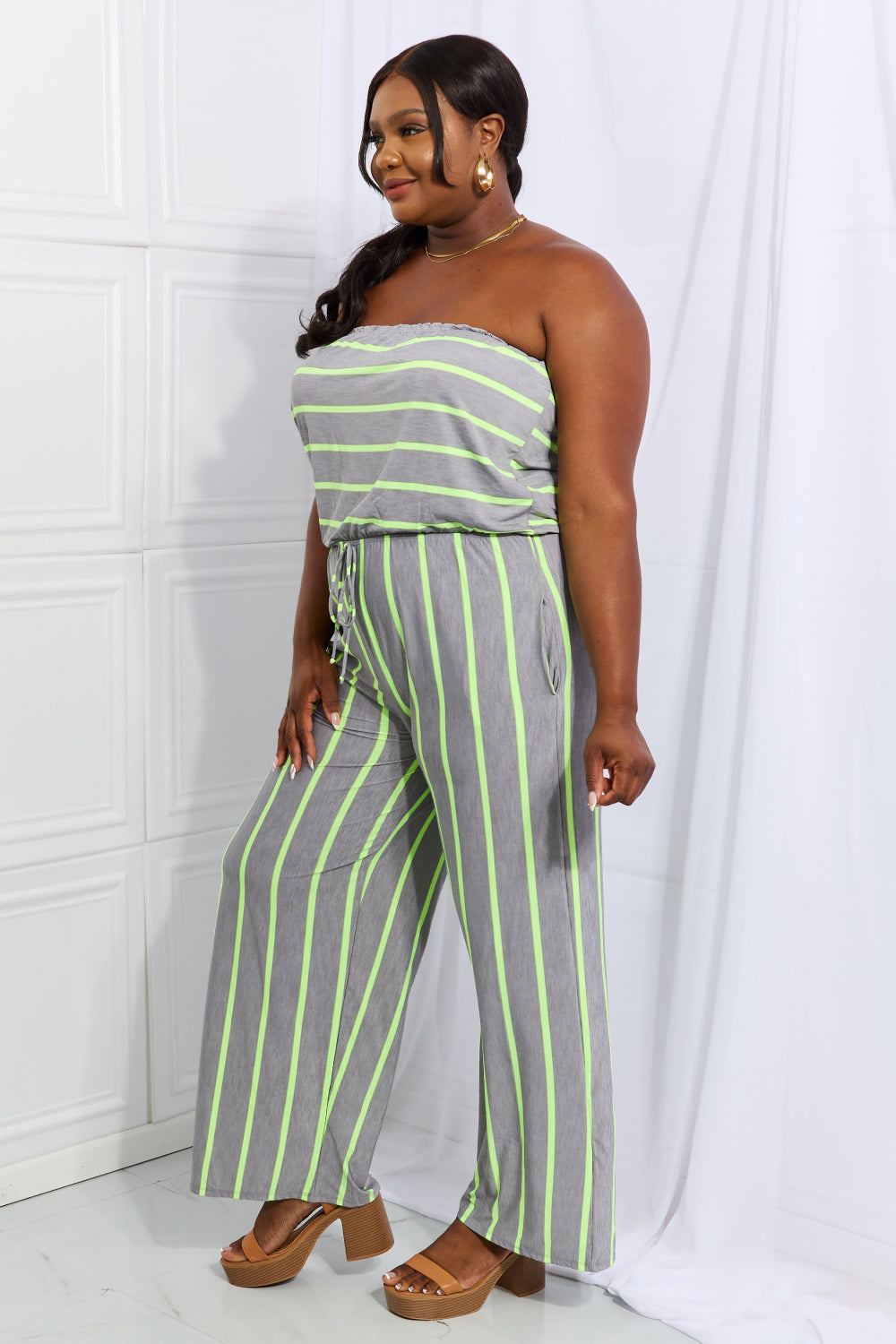 HOW SHE GOT HER GROOVE BACK STRIPED JUMPSUIT