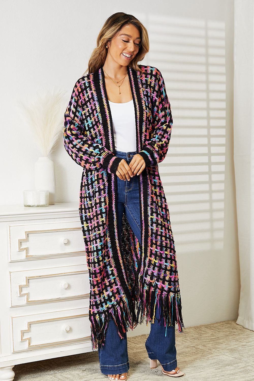 GROOVY MULTICOLOR BOHO CARDIGAN