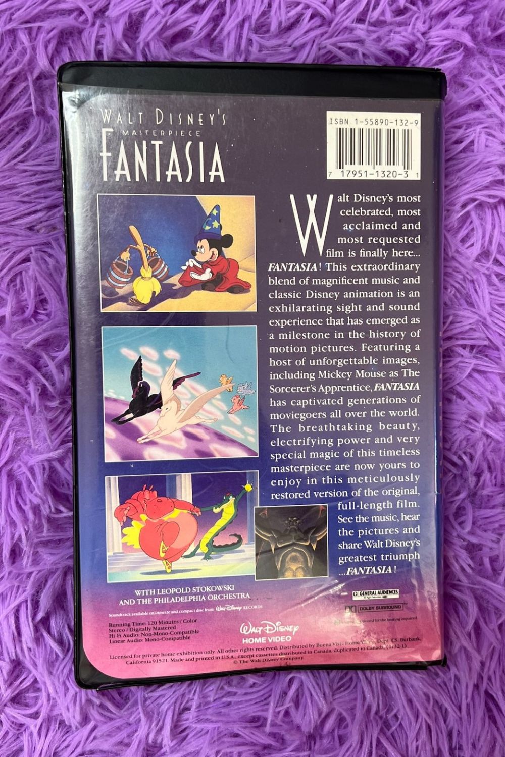 WALT DISNEY'S  MASTERPIECE FANTASIA VHS*