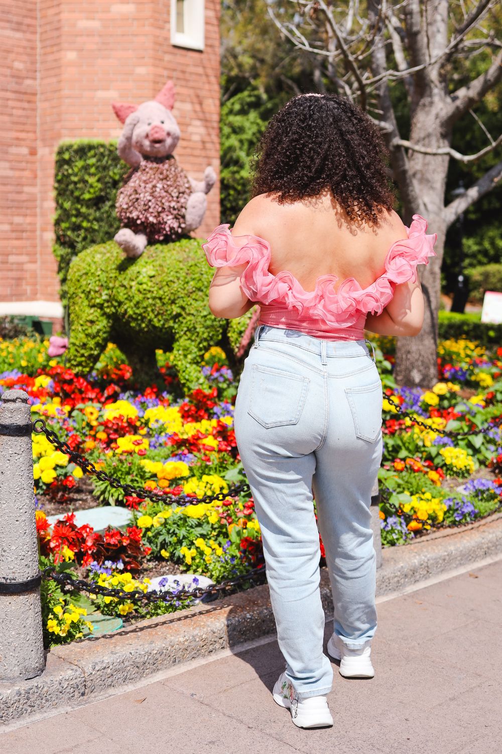 ALWAYS BLOOMING RUFFLED ORGANZA BODYSUIT