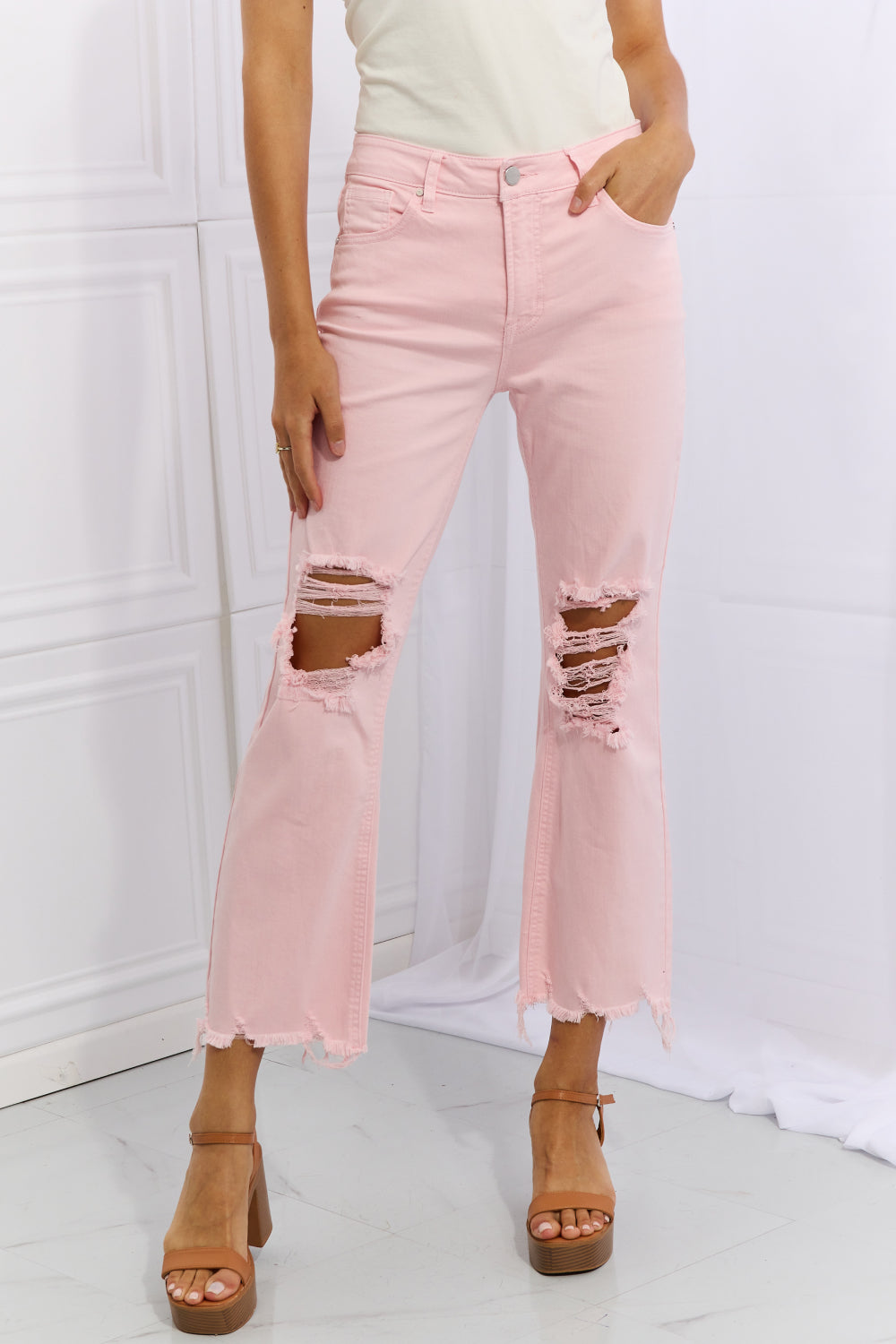 STEAL AWAY ANKLE FLARE JEANS