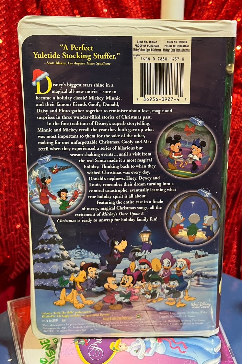 MICKEY'S ONCE UPON A CHRISTMAS VHS*