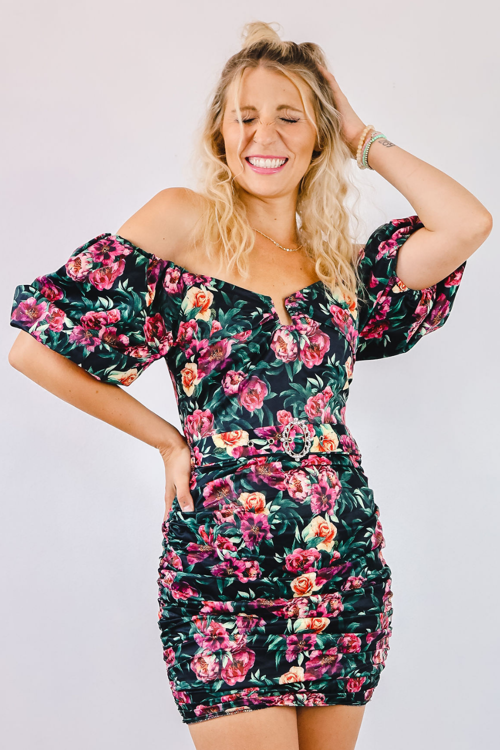 WE FOUND WONDERLAND FLORAL DRESS*