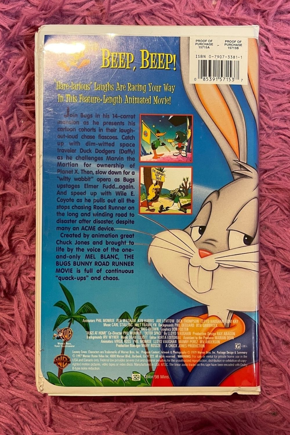 THE BUGS BUNNY & ROAD RUNNER MOVIE VHS*