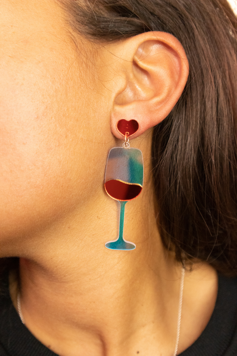 WINE TYPE OF GIRL EARRINGS